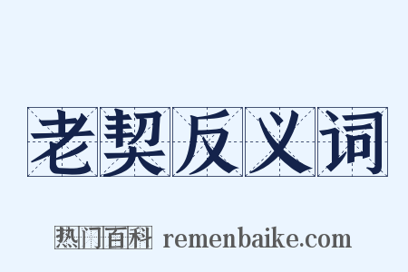 老契反义词是什么意思的图片